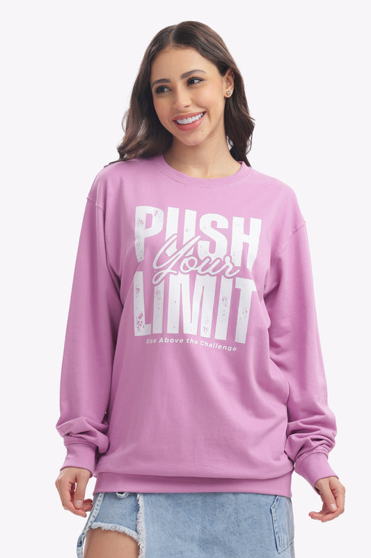 Push Your Limit Women's Iris Lavender Sweatshirt