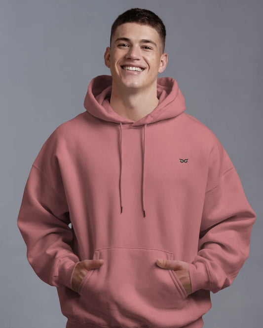 Punch Pink Solid Hoodie