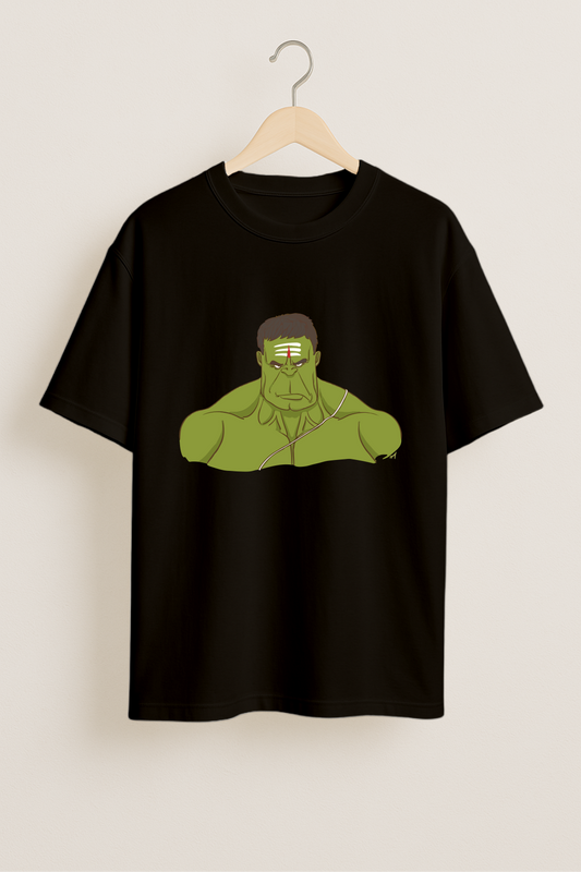 Hulk Black Oversized T-Shirt