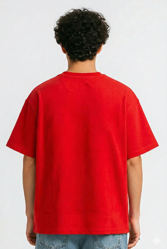 Jana Nayagan - Crimson Power Oversized Tshirt