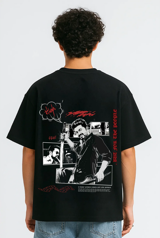 Jana Nayagan - Katana Warrior (Back) Oversized Tshirt