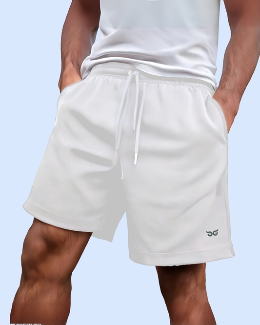 White Classic Look Shorts