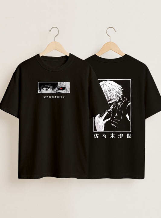 Anime Black Oversized T-shirt