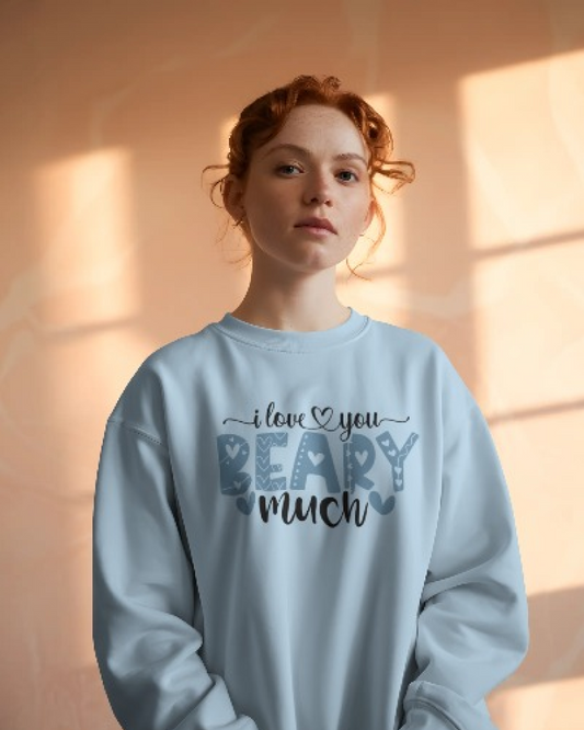 I love you BEARY much Design Tees