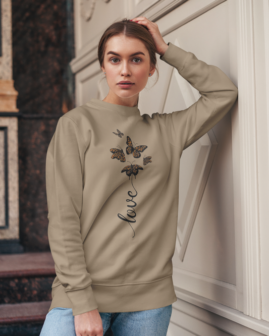 Butterfly Cluster with 'Love' Sweatshirt Tees