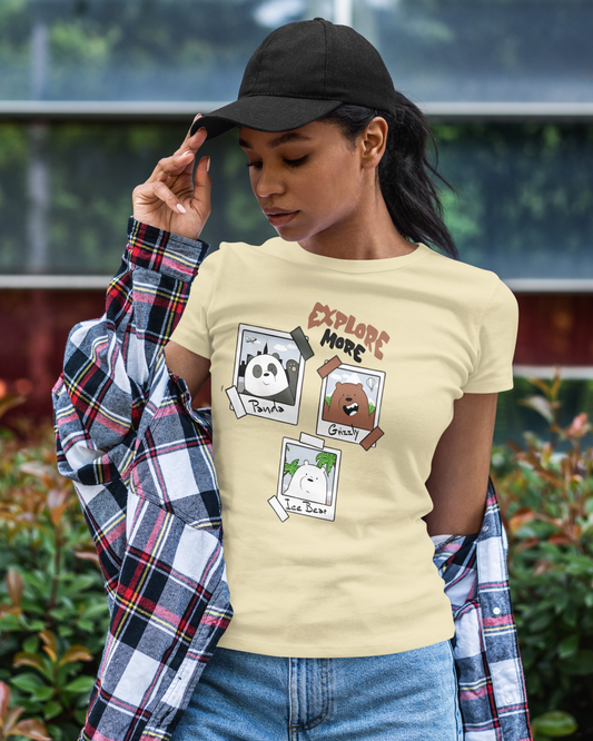 Three Bears with ‘Explore More’ Tees