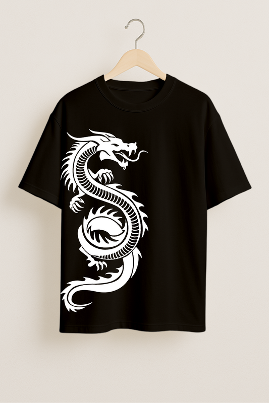 Dragon Black Oversized T-shirt