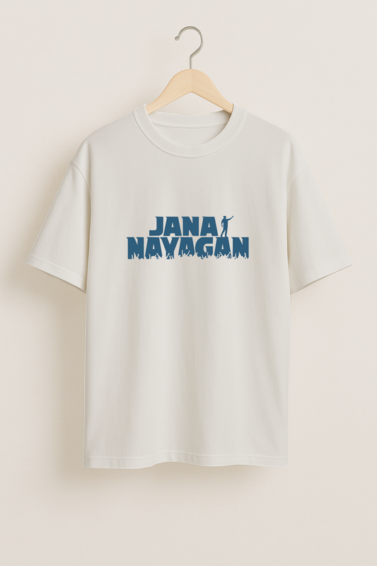 Jana Nayagan Energy White Oversized T-Shirt
