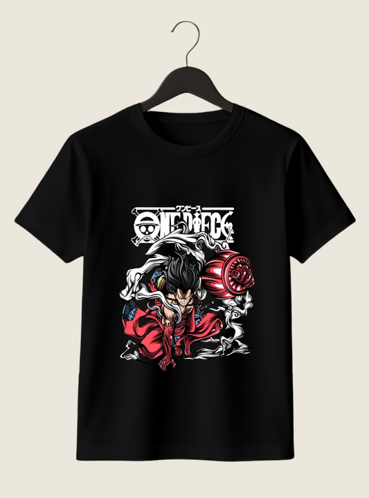 Block Code Round Neck T-shirt