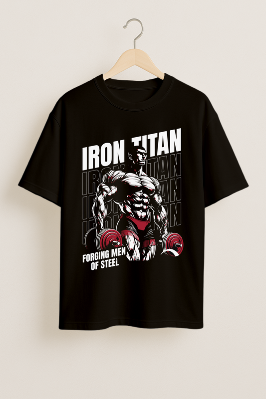 MaxGrit Black Oversized T-Shirt