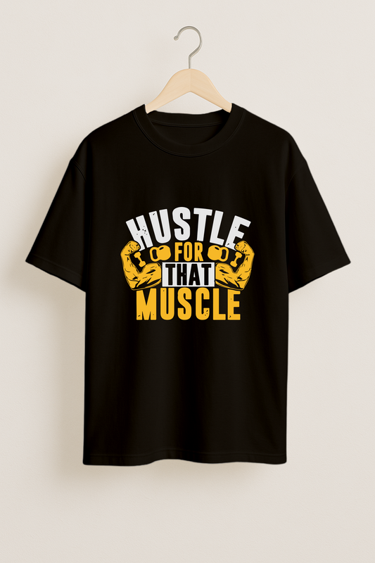 FlexFuel Black Oversized T-Shirt