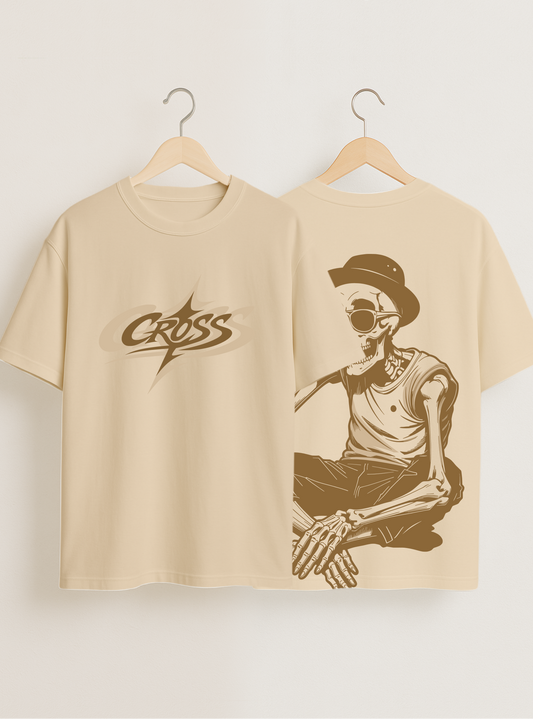 Cross Sandal Oversized T-Shirt